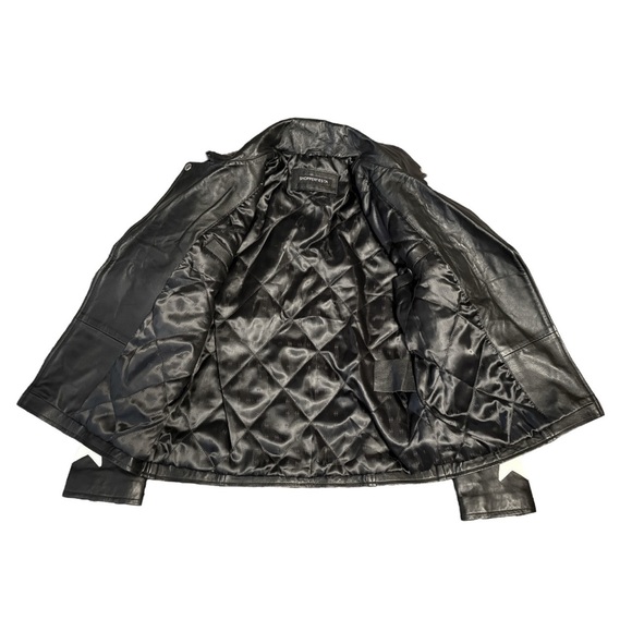 Shopperfiesta Zaylee Lambskin Leather Star Biker Jacket - Picture 5 of 8